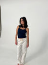 Thora straight pants - off white
