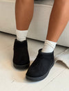 Malabo teddy boots short - Black
