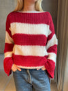 Manda striped knit - Red/white