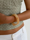 Lykke chunky bracelet - Warm beige