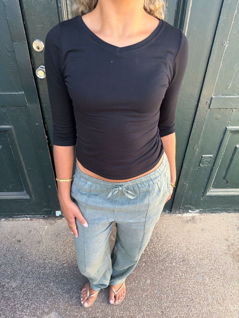 Signe linen pants - Khaki