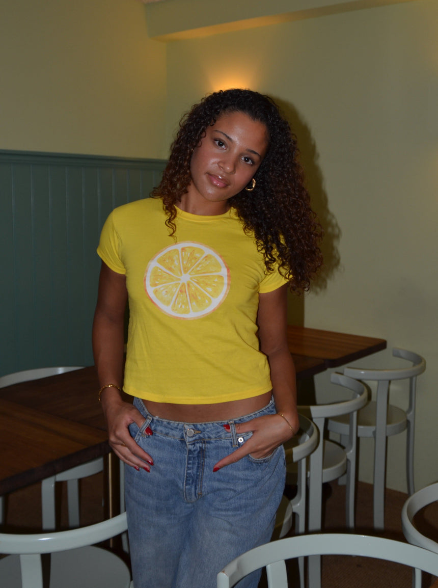 "Lemon" baby tee - Yellow