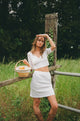 Shay pointelle skirt - White