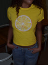 "Lemon" baby tee - Yellow