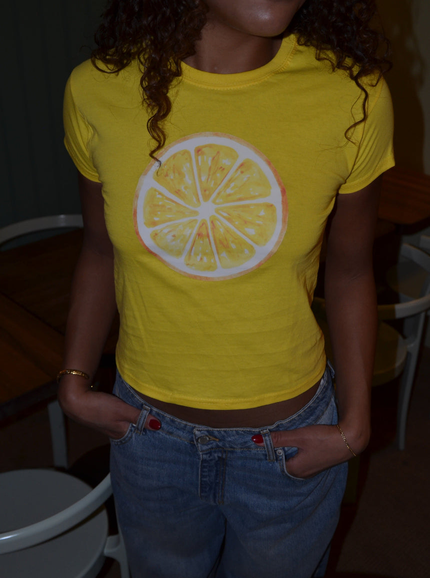 "Lemon" baby tee - Yellow
