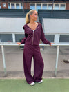 Kat sweatpants - Dark purple