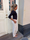 Hilja stribed linen pants - beige