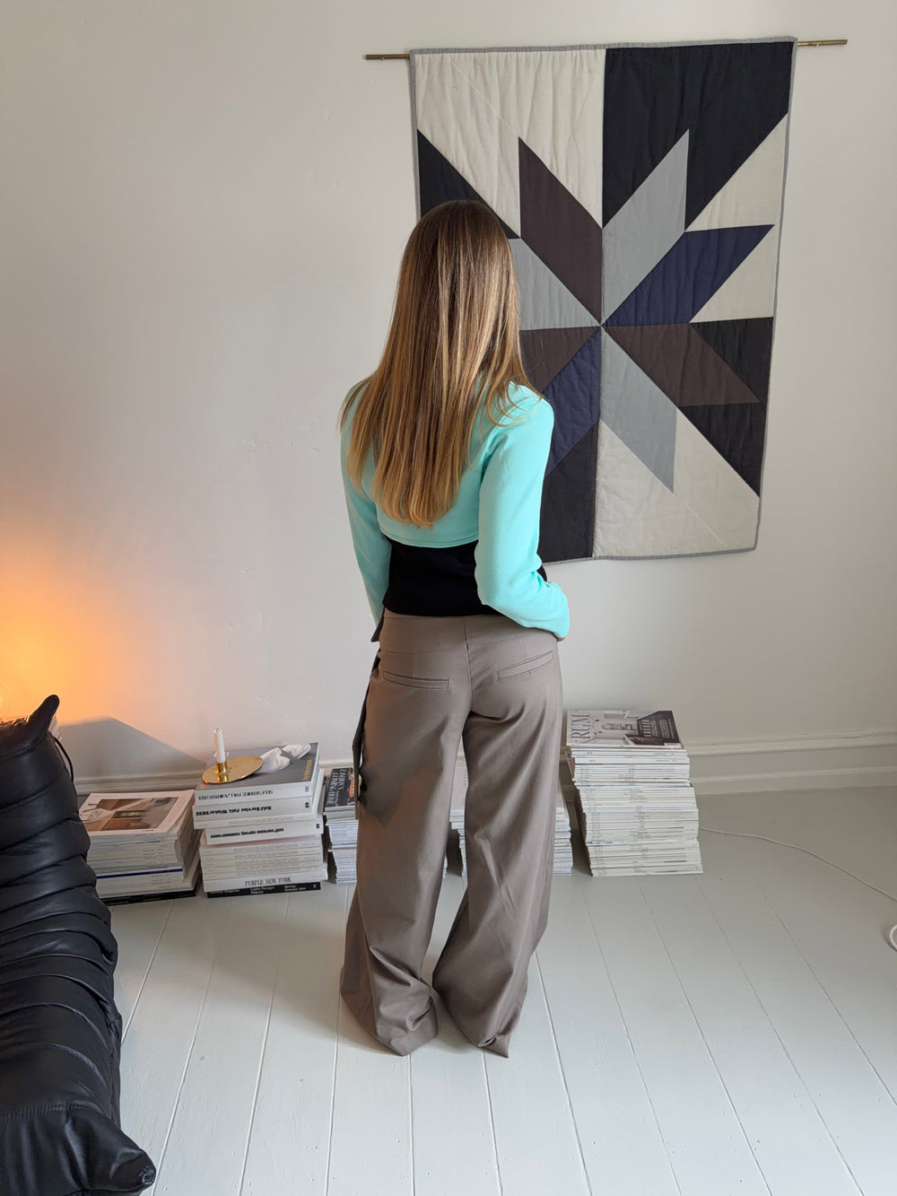 Tabea pants with belt - Taupe