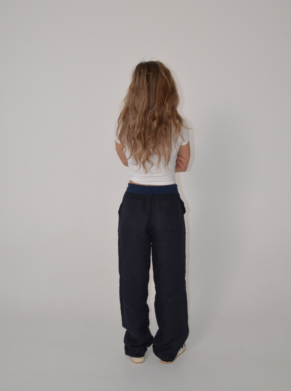 Angel linen pants - navy