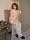 Kyla pajamas pants with moons - Beige
