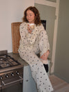 Kyla pajamas pants with moons - Beige