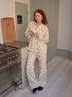 Kyla pajamas pants with moons - Beige