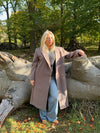 Alva oversized coat - Taupe