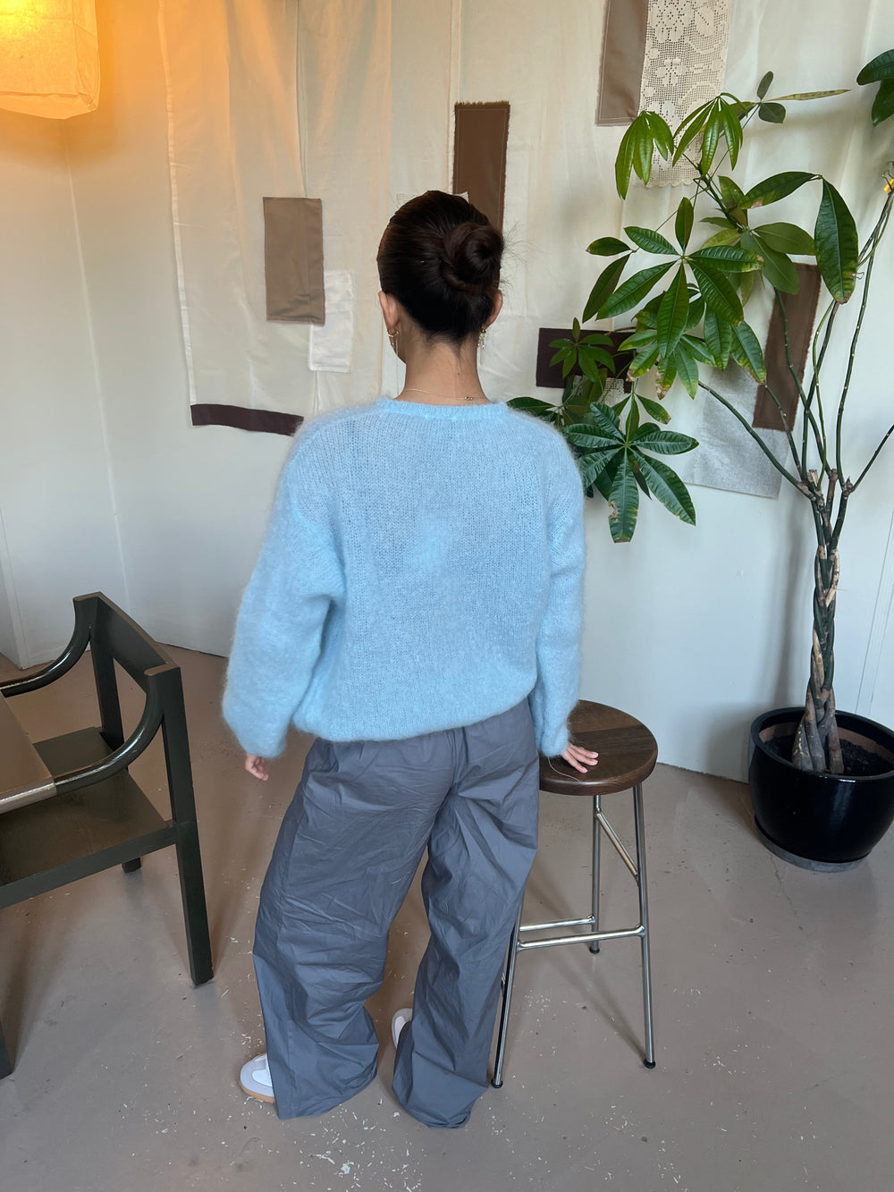 Jamilla mohair cardigan - Light blue