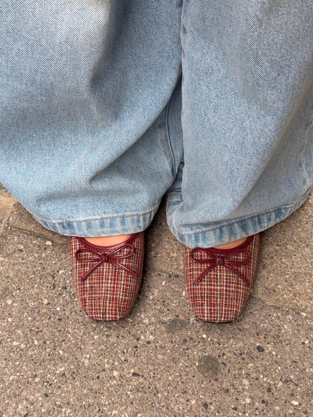 Manja ballerina with checkers - Red/white/green