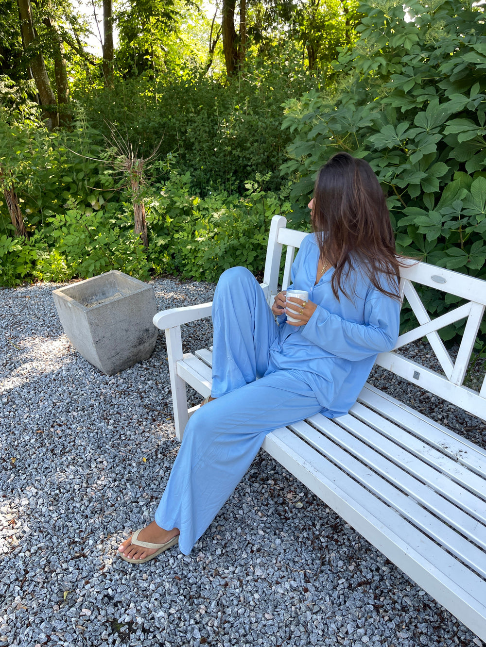 Laura pyjamas pants - Light blue