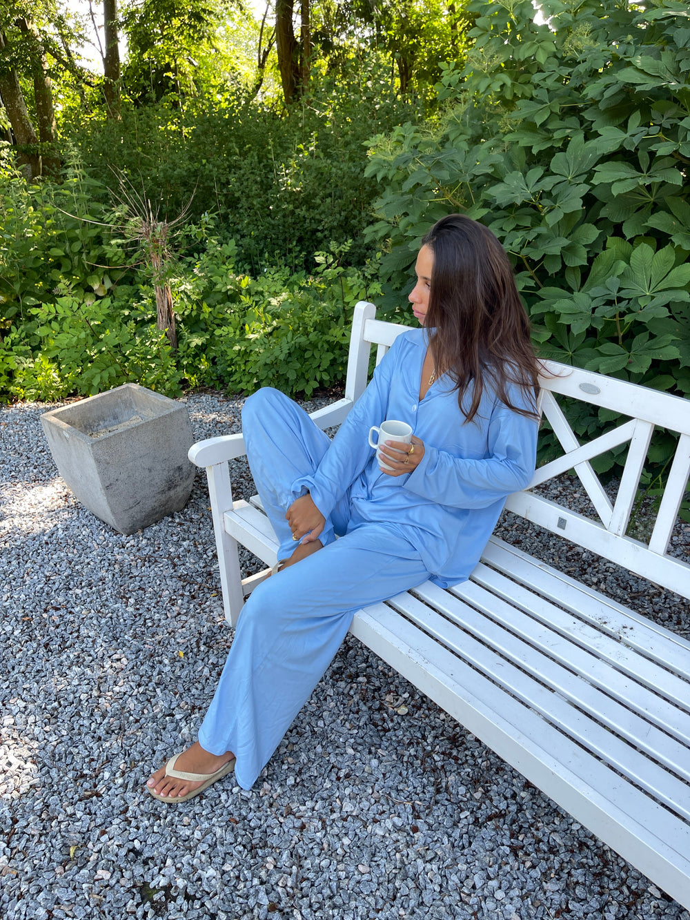 Laura pyjamas pants - Light blue