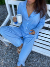 Laura pyjamas pants - Light blue