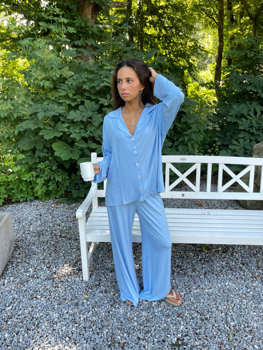 Laura pyjamas pants - Light blue