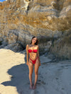 Eva bandeau bikini - Red