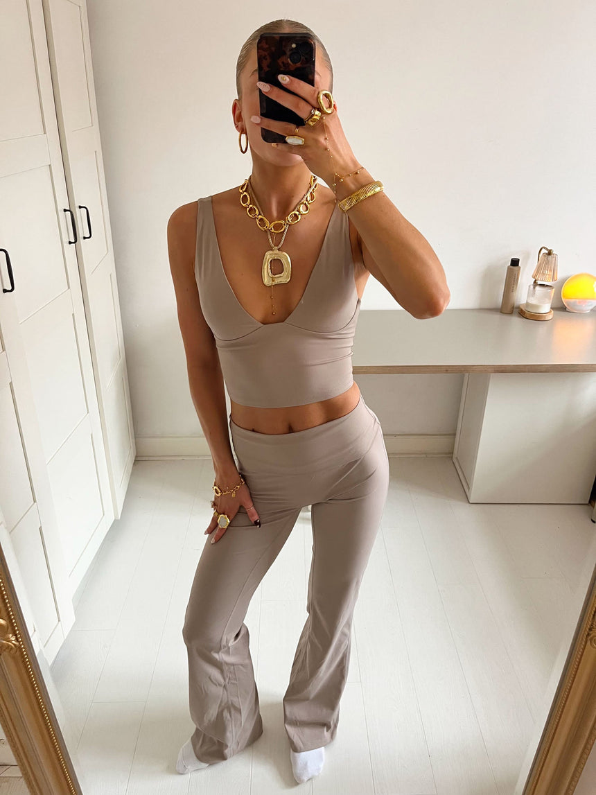 Ultimate v-neck top - Ash