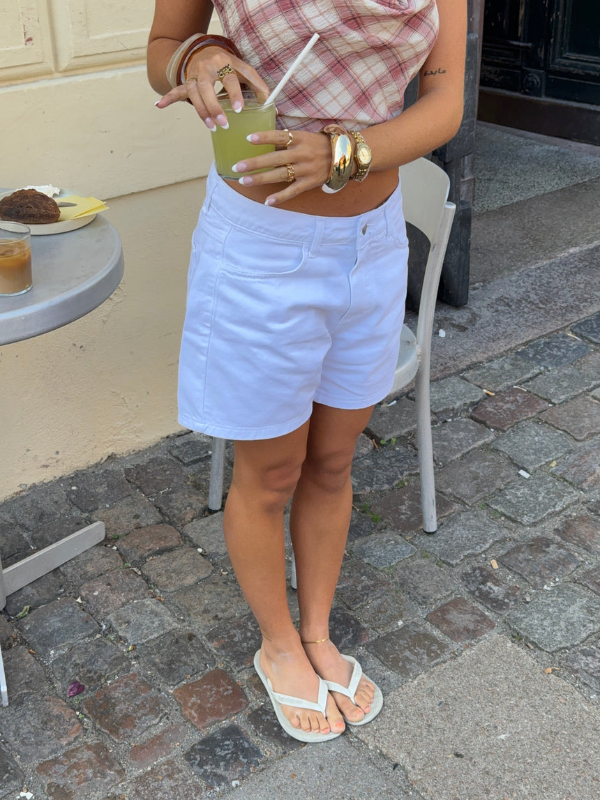 Filine shorts - White denim