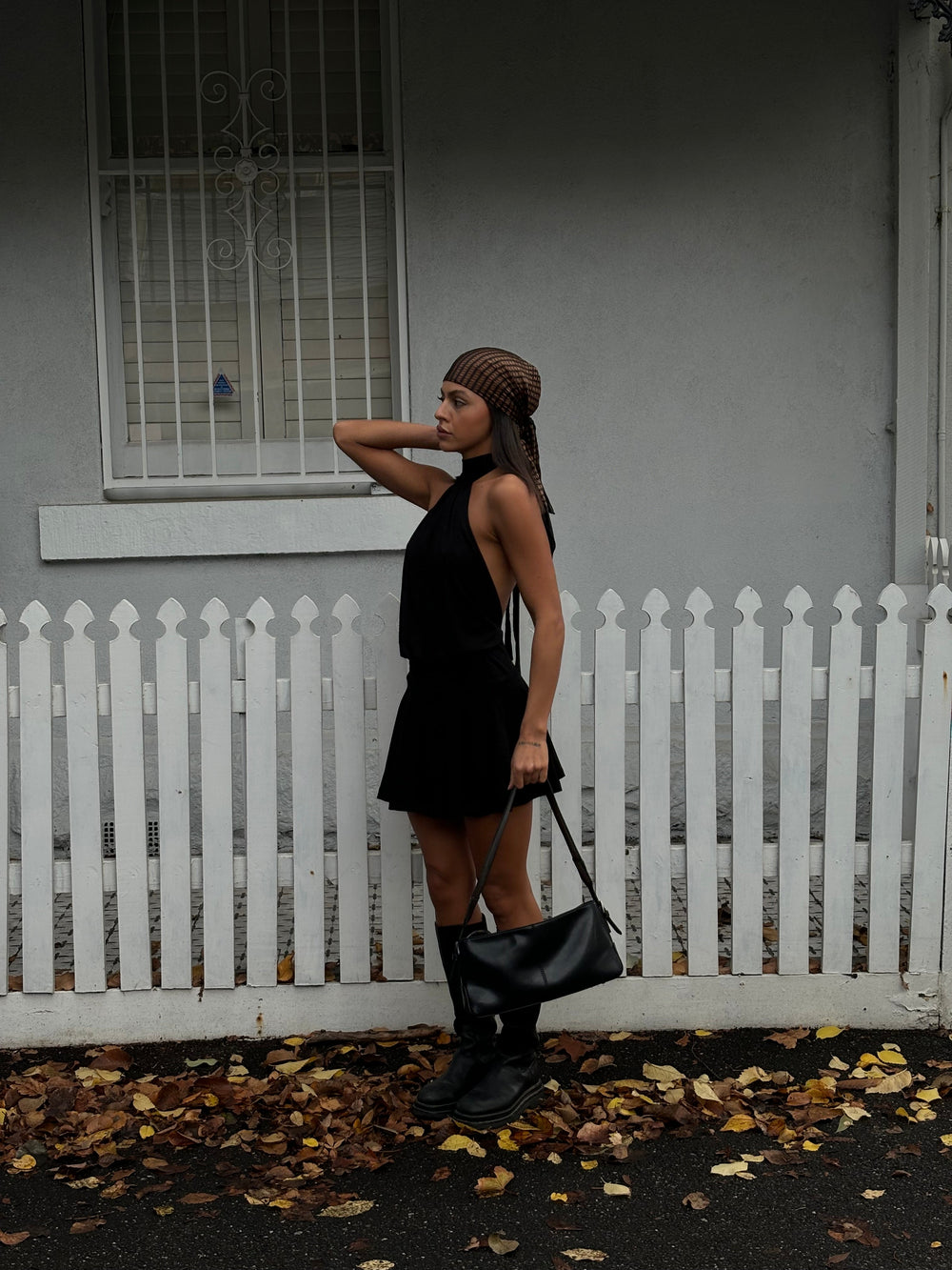 Kaiana dress with open back - Black