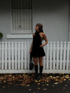 Kaiana dress with open back - Black