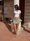 Nynnely skirt/shorts - Kaki
