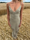 Lilje dress with pattern - Sage green