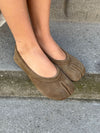 Tonia split toe ballerina - Green