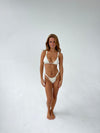 Bruna glitter bikini - Beige