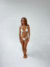 Bruna glitter bikini - Beige