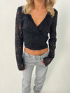 Margarita lace top - Black