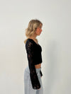 Margarita lace top - Black