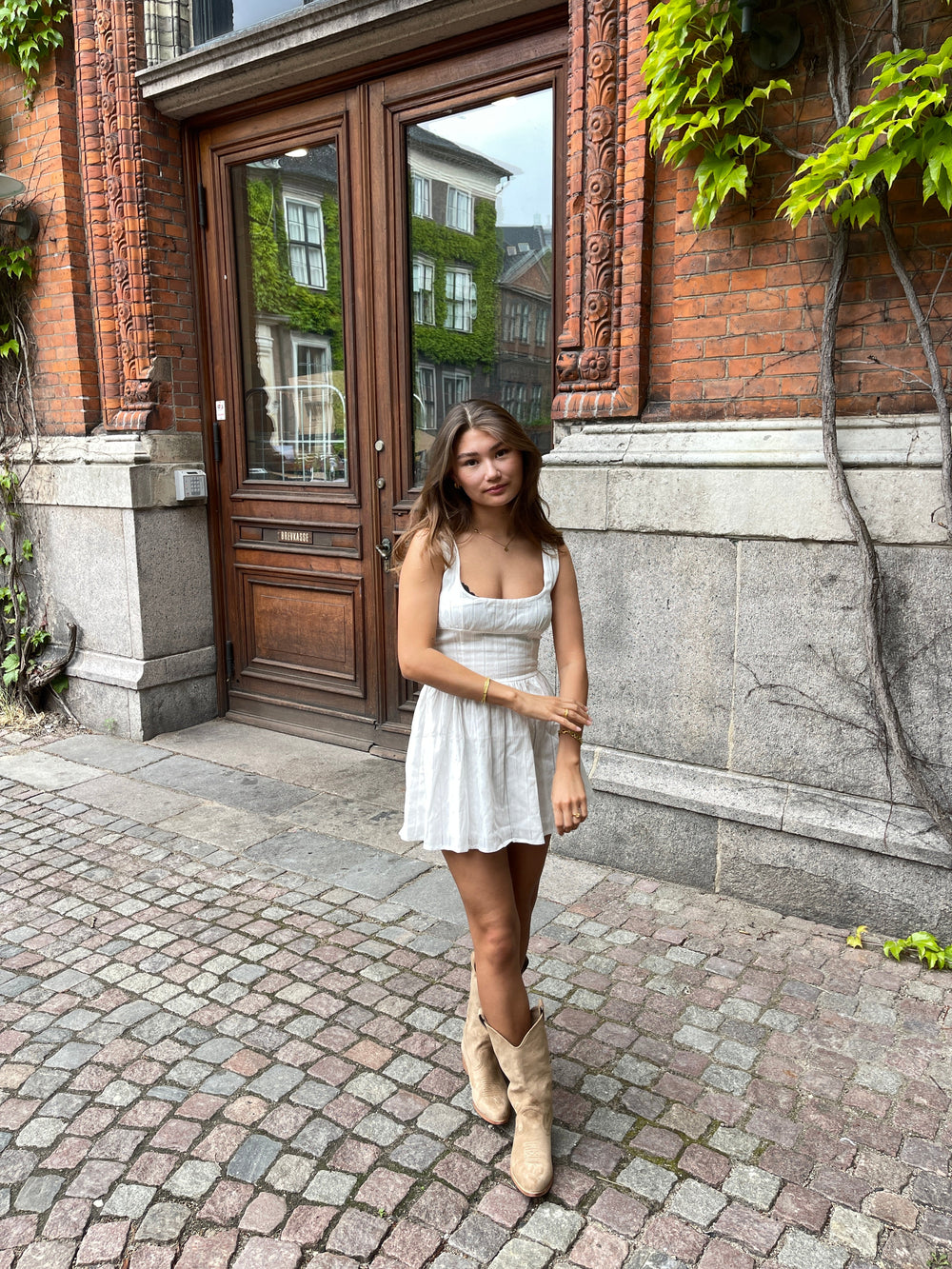 Augusta mini dress - White