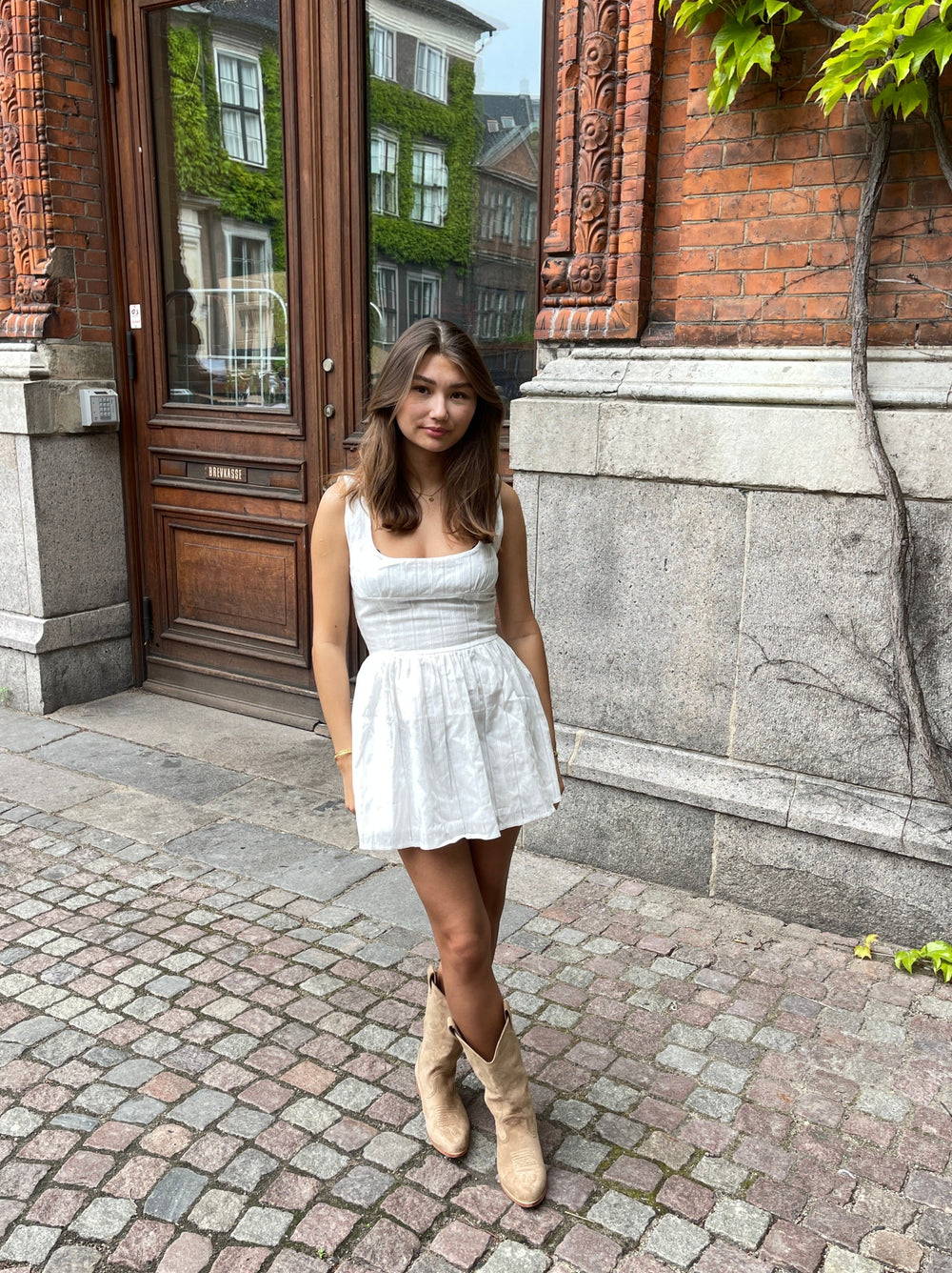 Augusta mini dress - White