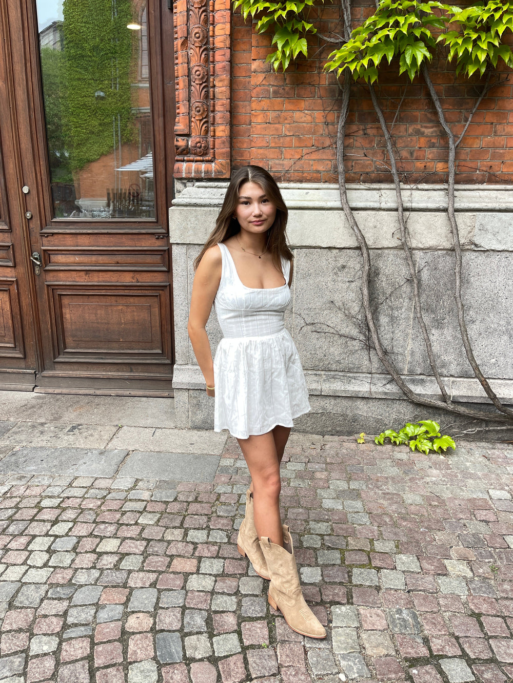 Augusta mini dress - White