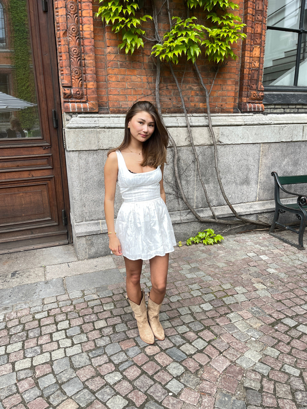 Augusta mini dress - White