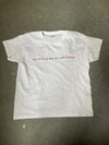 "Just hot and talking" baby tee - white