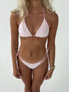 Amara lace bikini - Pink/white