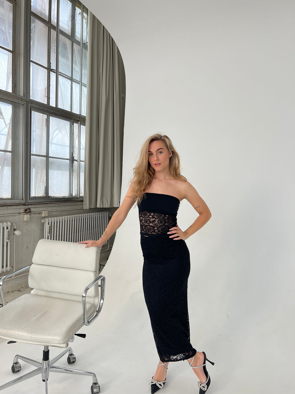 Zera lace top - Black