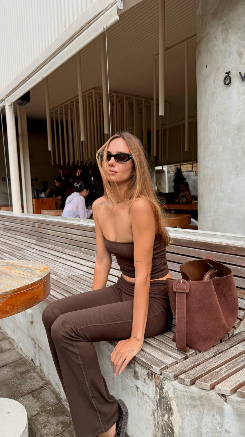 Core tube top - Espresso