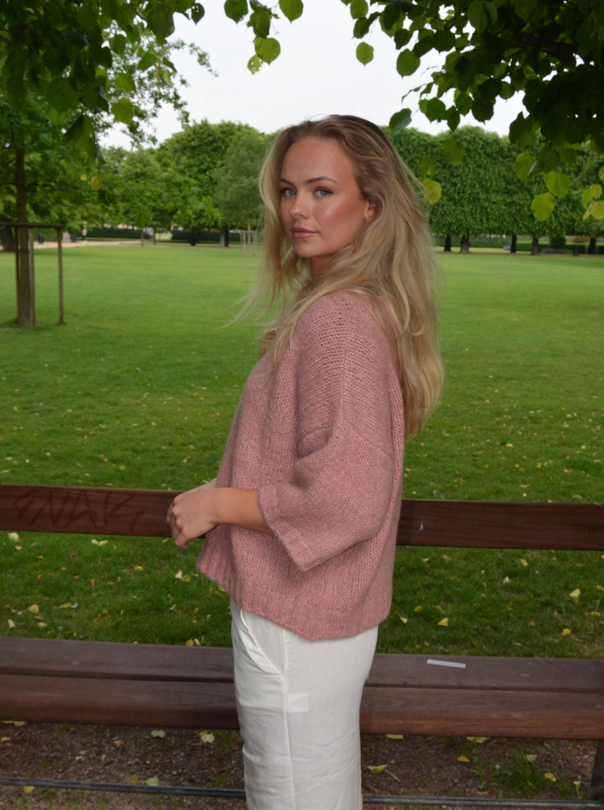 Hedvig knit with short sleeves - Pink