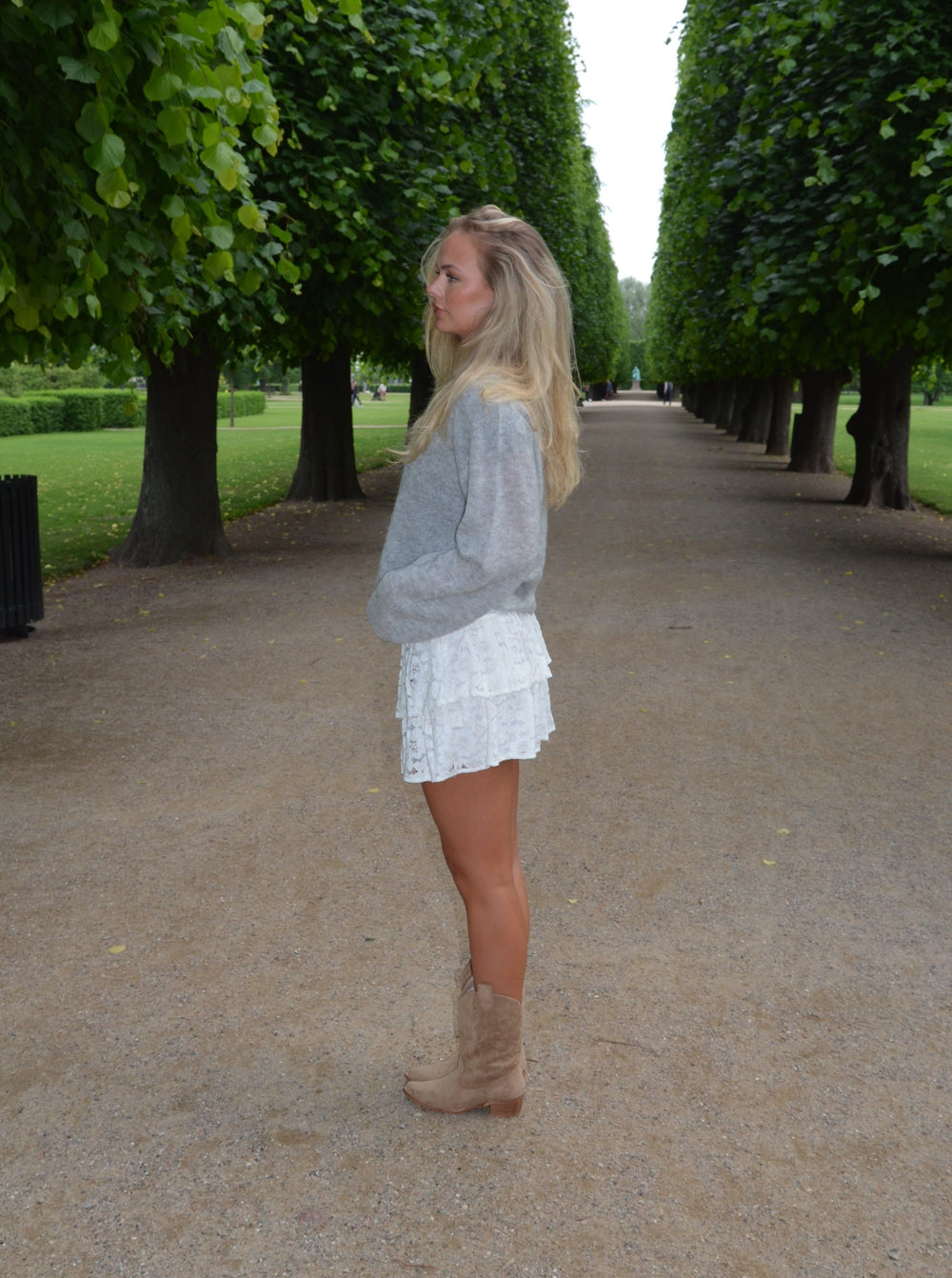 Erla lace skirt - White