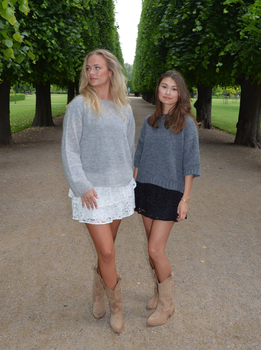 Erla lace skirt - White