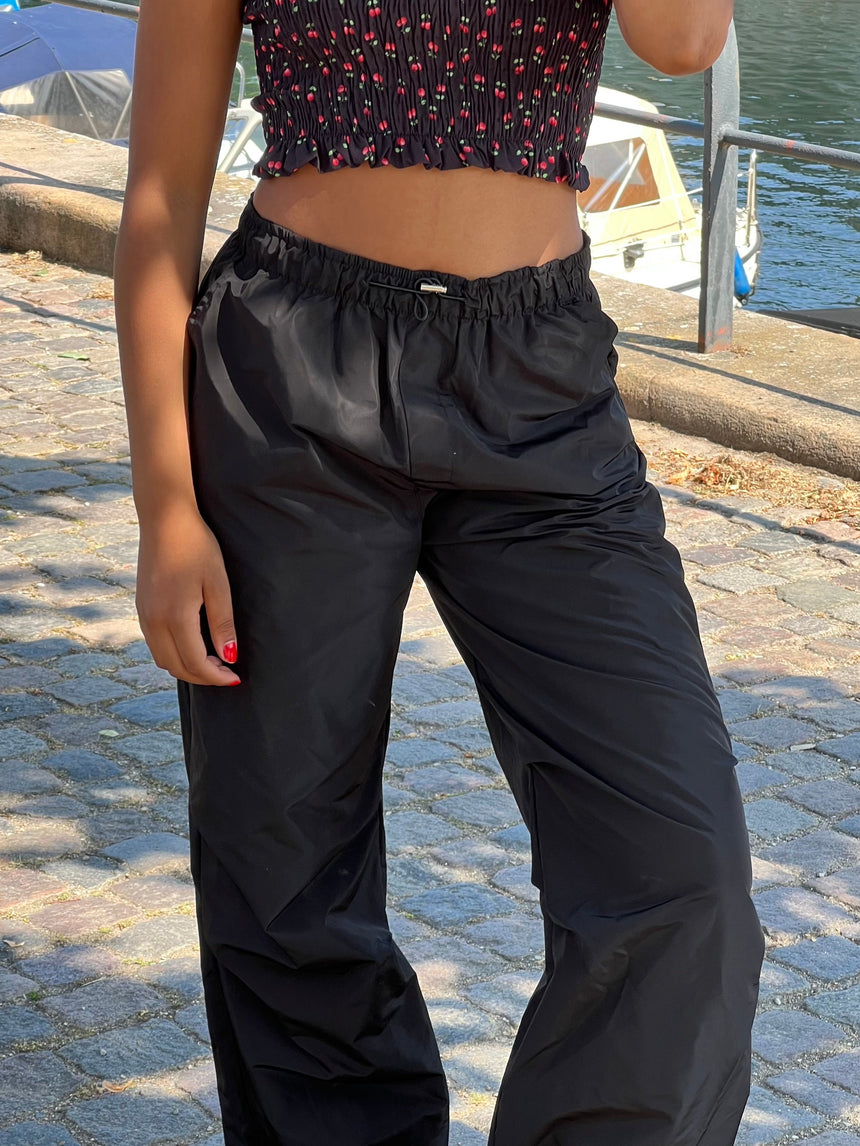 Lesley parachute pants - Black