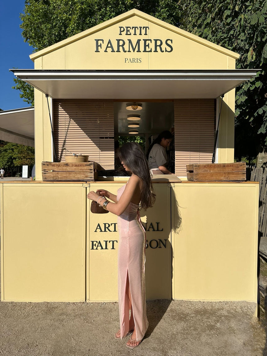 Jullie dress with sequins - Pink