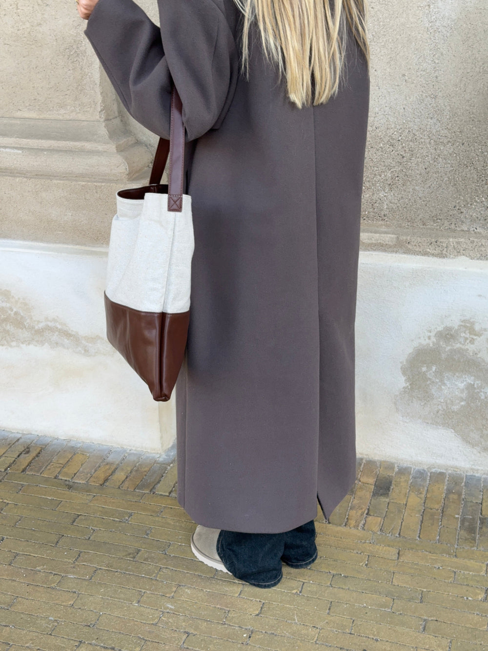 Genova shoulder bag - Beige/brown
