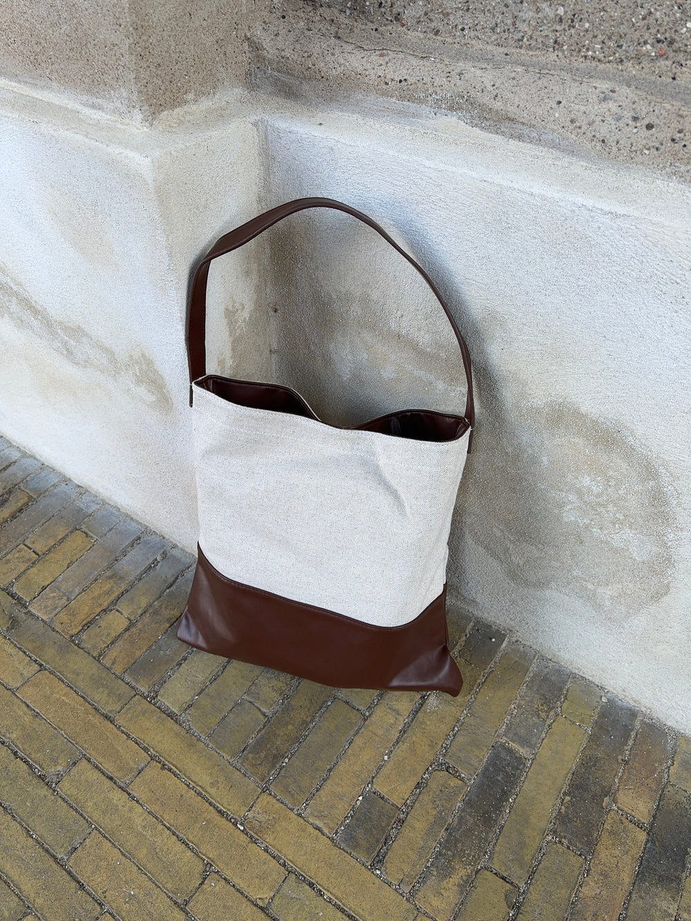 Genova shoulder bag - Beige/brown